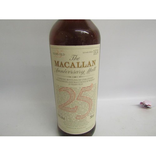 1416 - CASED BOTTLE OF THE MACALLAN 25/25 YEARS OLD ANNIVERSARY MALT WHISKY