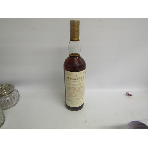 1415 - CASED BOTTLE OF THE MACALLAN 25/25 YEARS OLD ANNIVERSARY MALT WHISKY