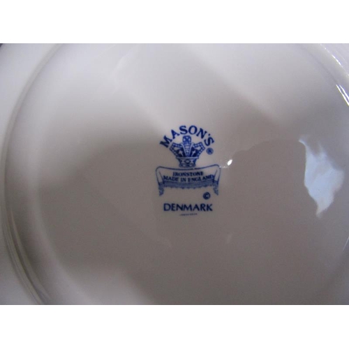 129 - BOX; FURNIVALS DENMARK PATTERN TABLEWARES