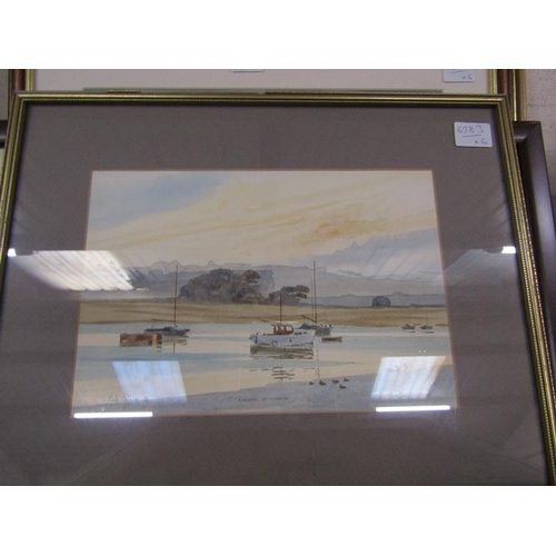 152 - COLLECTION OF FRAMED PRINTS AND WATERCOLOURS, COASTAL SCENESE