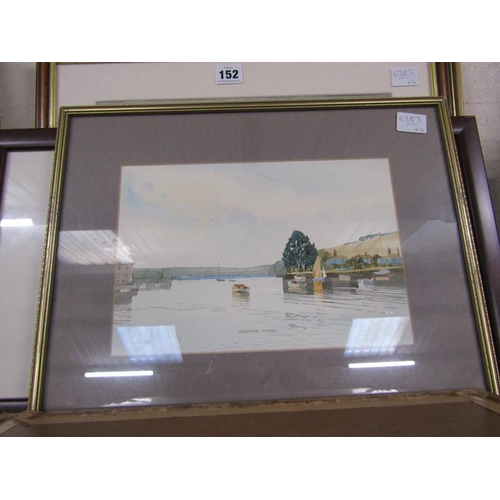 152 - COLLECTION OF FRAMED PRINTS AND WATERCOLOURS, COASTAL SCENESE