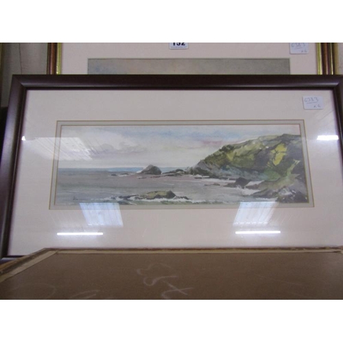 152 - COLLECTION OF FRAMED PRINTS AND WATERCOLOURS, COASTAL SCENESE