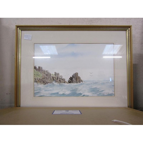 152 - COLLECTION OF FRAMED PRINTS AND WATERCOLOURS, COASTAL SCENESE