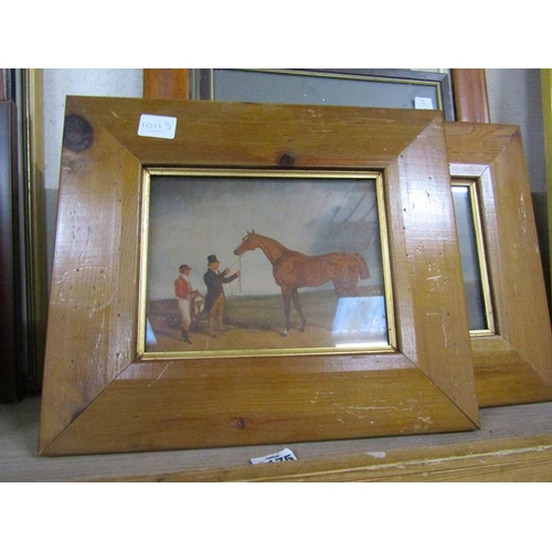 153 - COLLECTION OF FRAMED PRINTS AND ENGRAVINGS TO INC. MAPLE FRAMES