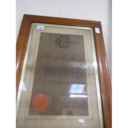 153 - COLLECTION OF FRAMED PRINTS AND ENGRAVINGS TO INC. MAPLE FRAMES