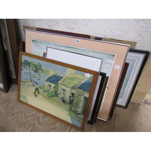 158 - COLLECTION OF FRAMED ARTWORK