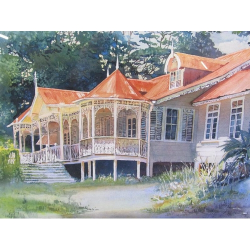 1120 - UNSIGNED - THE PAVILLION, WATERCOLOUR, F/G, 39CM X 51CM