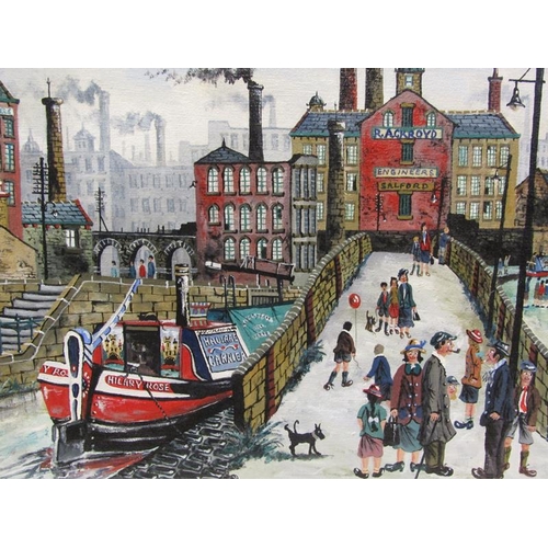 1161 - ALAN TORTICE, THE HILARY ROSE, 35 x 70 cms