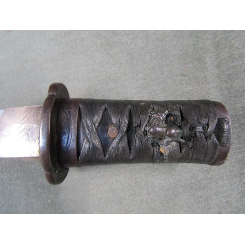 1207 - JAPANESE TANTO, 35CM BLADE, WITH SHEATH