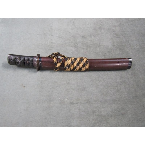 1207 - JAPANESE TANTO, 35CM BLADE, WITH SHEATH