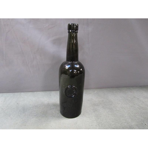 1263 - ANTIQUE WINE BOTTLE, 29CM H