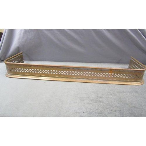 1321 - PIERCED COPPER FENDER RAIL, 107CM L