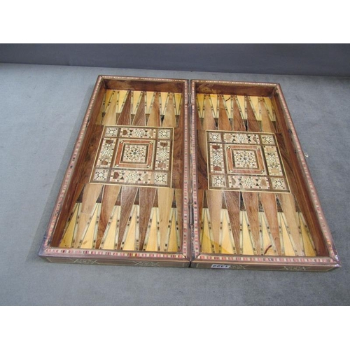 1322 - INLAID GAME BOX, 49CM W