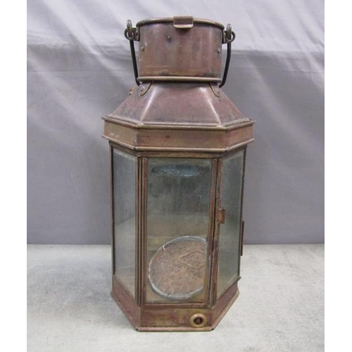 1332 - CARRIAGE LANTERN, 40CM H