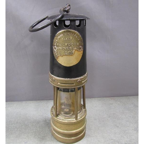 1349 - MINERS IMPROVED SAFETY LAMP, 26CM H