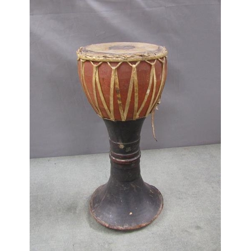 1352 - INDIAN DRUM, 30CM H