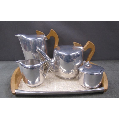 1356 - PICQUOT WARE TEASET - COFFEE POT 20CM H