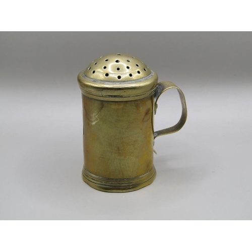 1417 - VICTORIAN BRASS MUFFINIER