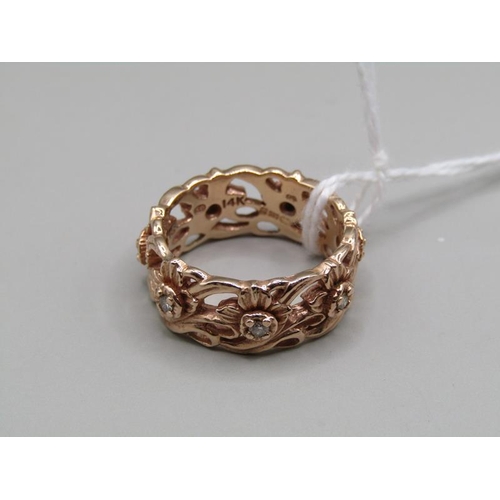 1423 - STUART DEVLIN WELSH GOLD ETERNITY RING
SIZE P 1/2