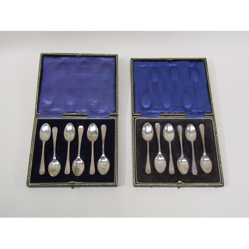 1439 - TWO BOXES OF SILVER TEASPOONS