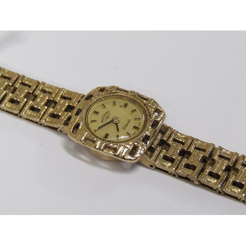 1541 - 9ct ROTARY LADIES WATCH, 27g IN TOTAL