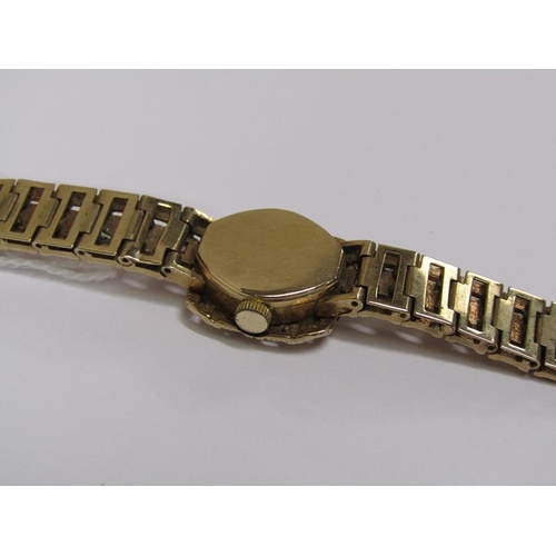 1541 - 9ct ROTARY LADIES WATCH, 27g IN TOTAL