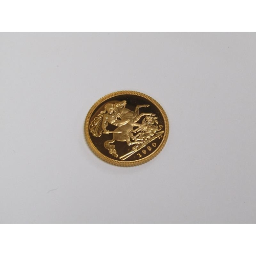 1562 - 1980 PROOF HALF SOVEREIGN