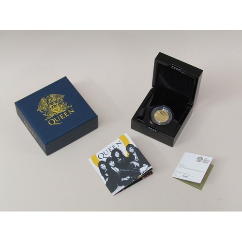 1572 - QUEEN 2020 UK 1/4oz GOLD PROOF COIN AND A QUEEN 2020 UK 1/2oz SILVER PROOF COIN