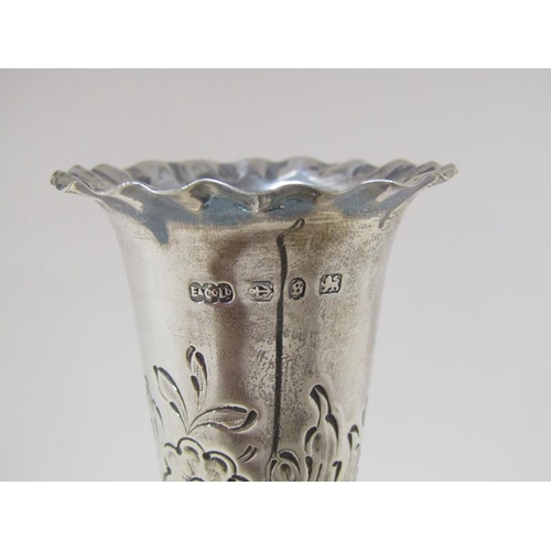 1591 - SILVER POSY VASE