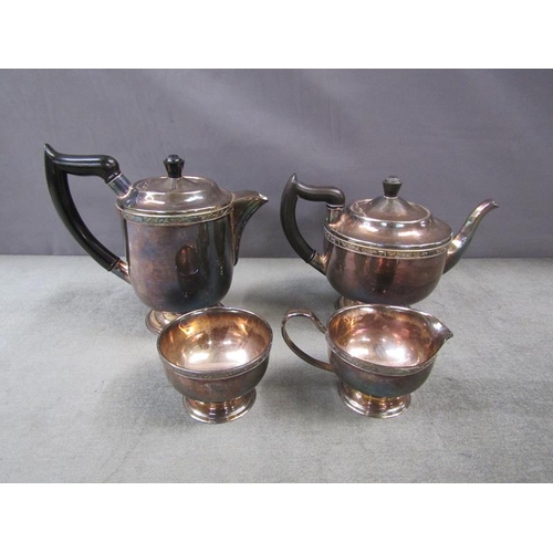 1729 - VINERS FOUR PIECE SILVER PLATED TEASET