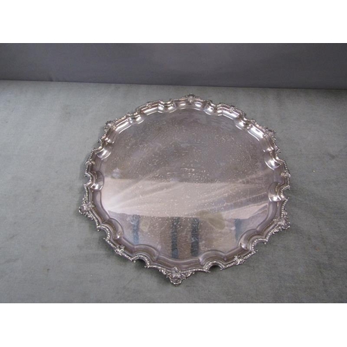 1730 - LARGE SILVER PLATED TRAY