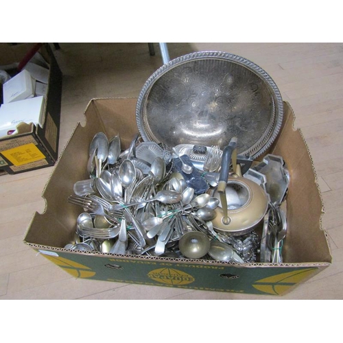 1756 - BOX OF SILVER PLATED CUTLERY