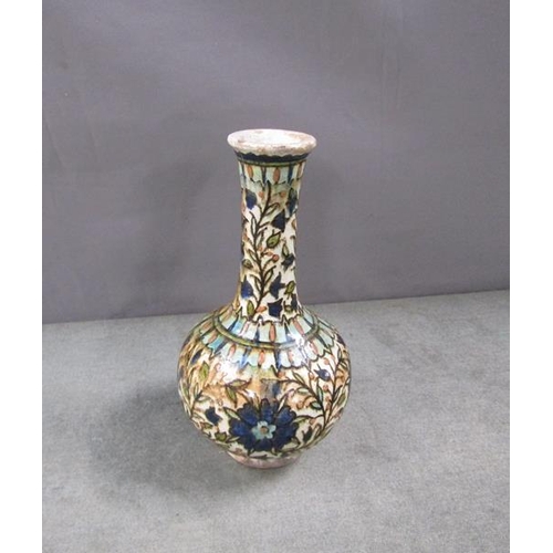 1789 - PERSIAN POLYCHROME VASE 18cms H