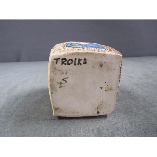 1797 - TROIKA CUBE VASE 9cms H