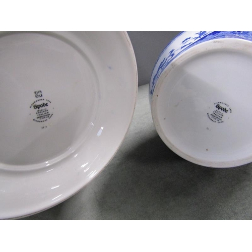 1831 - SPODE ITALIAN PATTERN WASH BOWL (36cms DIA)  AND JUG