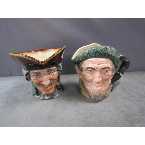 1874 - TWO ROYAL DOULTON LARGE CHARACTER JUGS 17cmS H