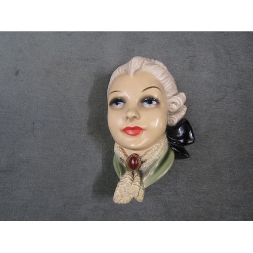 1882 - ART DECO WALL MASK, 9cms W