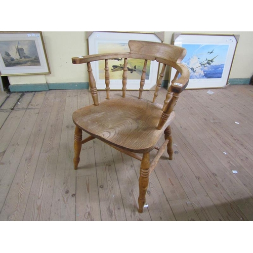 1925 - ASH AND ELM BOW BACK SPINDLE ARMCHAIR