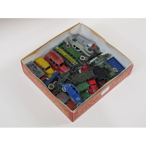 1624 - BOX OF DINKY TOYS, BUSES, OTHER VEHICLES