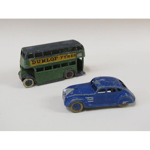 1624 - BOX OF DINKY TOYS, BUSES, OTHER VEHICLES