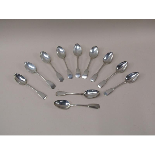 1663 - BOX OF ELEVEN SILVER SPOONS 31.9ozt