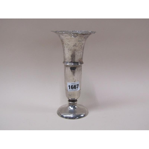 1667 - SILVER POSY VASE 6.4ozt