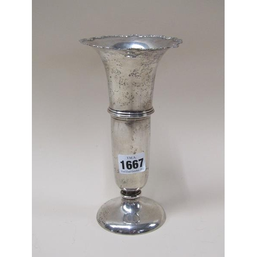 1667 - SILVER POSY VASE 6.4ozt