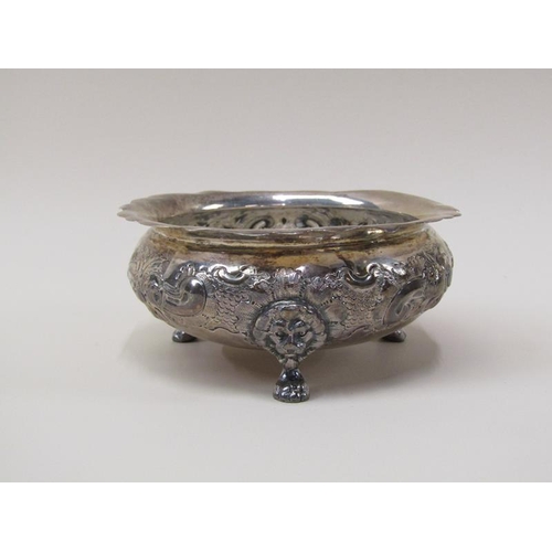 1669 - MAPPIN AND WEBB SILVER CHASED SUGAR BOWL