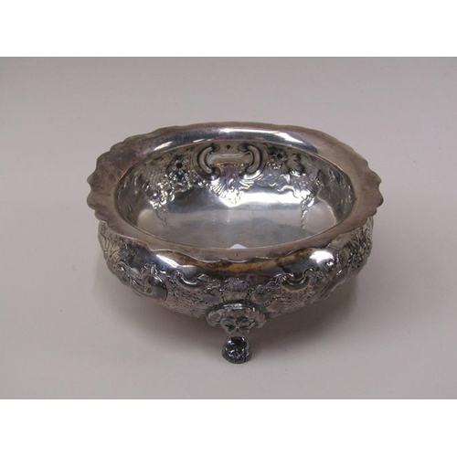 1669 - MAPPIN AND WEBB SILVER CHASED SUGAR BOWL