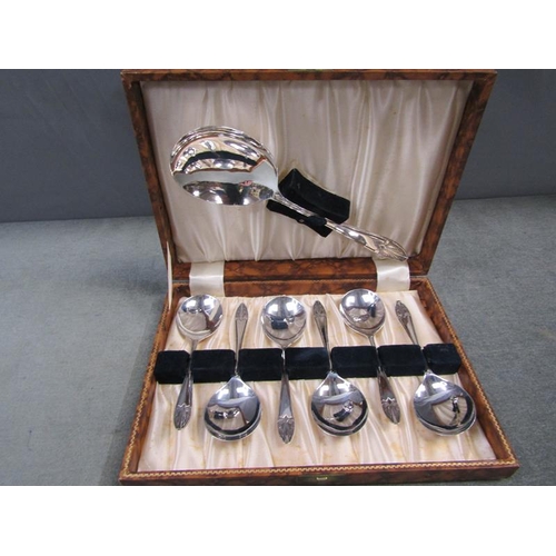 1698 - BOX SET OF SILVER PLATED SPOONS