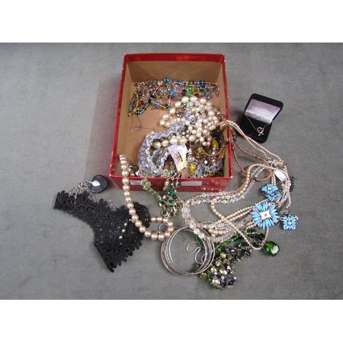 1768B - BOX OF MIXED BEAD NECKLACES ETC.