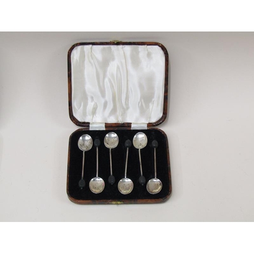 1678 - STERLING SILVER SPOON AND THREE BOXES OF SILVER SPOONS