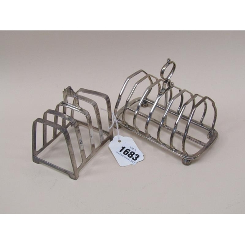 1683 - TWO SILVER TOAST RACKS