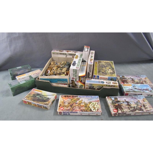 1224 - BOX OF MATCHBOX TAMIYA AND AIRFIX KITS